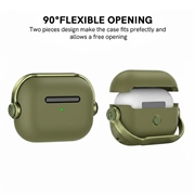 AirPods Pro/AirPods Pro 2 AhaStyle WG109 Hybrid-etui - Armégrøn